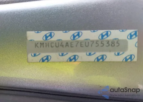 2014 Hyundai Accent Gls from USA, damaged, VIN KMHCU4AE7EU755385